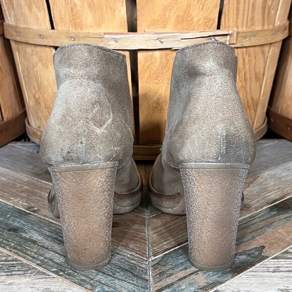 J.Crew MacAlister Chunky Heel Sand Suede Italy Desert Ankle Boots Womens Size 10 - Picture 6 of 11